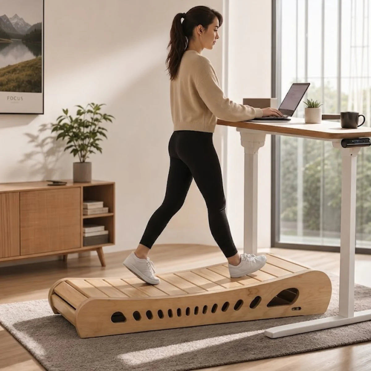 MoveFlow Office Walker Premium Wood